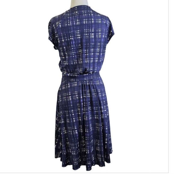 Tory Burch ruffle Midi check  Dress - Picture 3 of 11